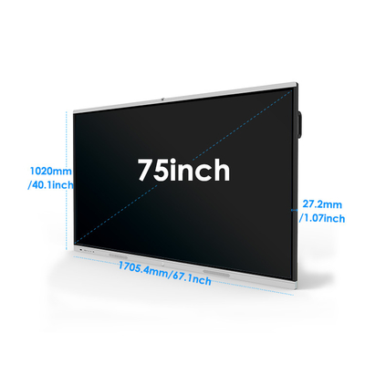 75 Inch Interactive Smart Board For Classroom Intelligent Non Reflective