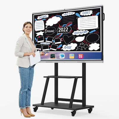 Multi Input 75 Inch Smart Board Interactive With 4g Memory 32g Storage