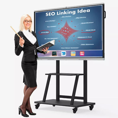 WIFI 2.4GHz 5GHz tablero Digital Whiteboard interactivo de Smart de 110 pulgadas